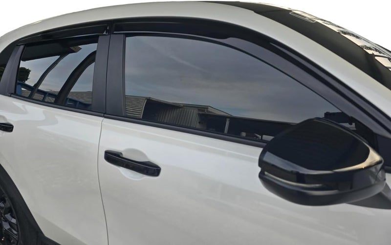 Optimal Co 2023-2026 Tape-On Rain Guards for Honda HR-V Side Window Visor Deflectors LX EX-L Sport Smoke Tinted HRV Vent Shade Protectors 2024 2025 - Image 2